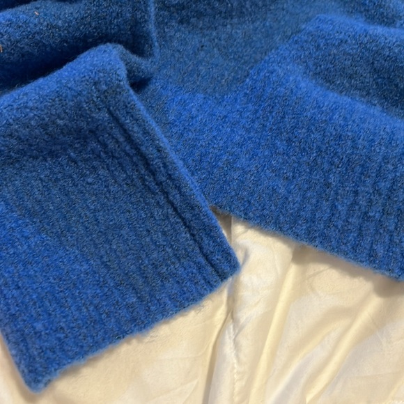 Proenza Schouler Wool Blend Slouchy Sweater Large Blue - Picture 5 of 6